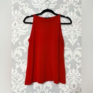 • 10/$25- Studio E Ruby Red Sleeveless Swing Tank